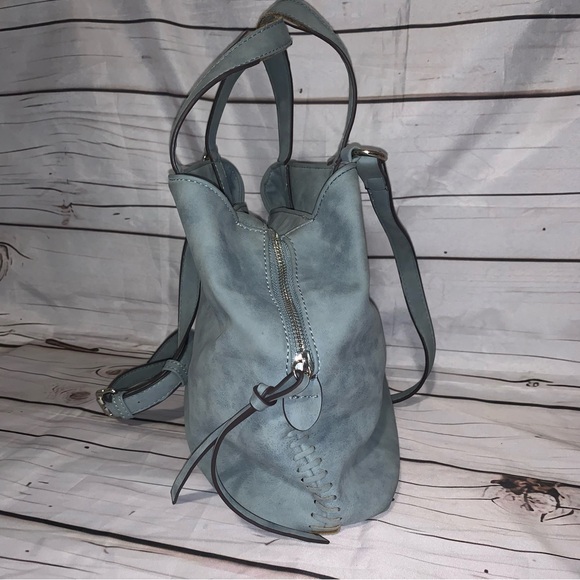 FREE PEOPLE LEATHER TEAL WOMEN BAG WITH ADJUSTABLE STRAP - Picture 3 of 16